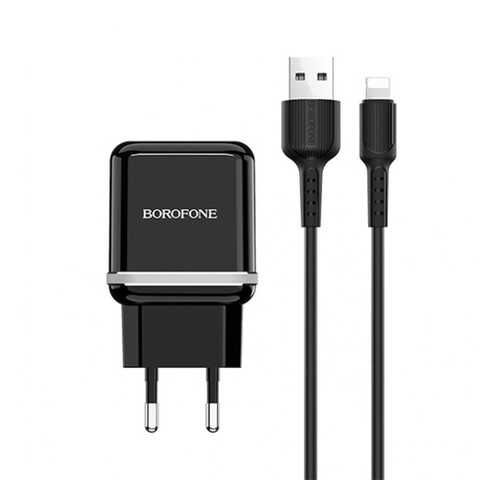 Сетевое зарядное устройство Borofone BA25A 2USB 2.4A Black в Теле2