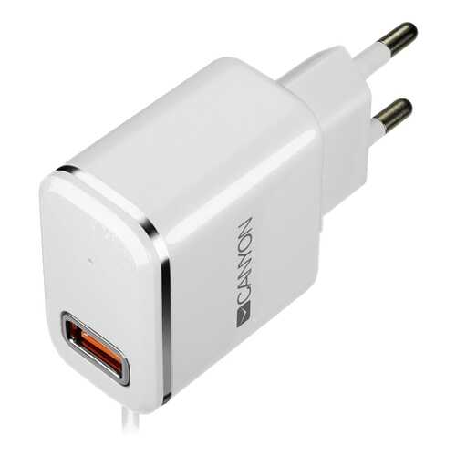 Сетевое зарядное устройство Canyon 1 USB/Lightning 2,1A White в Теле2