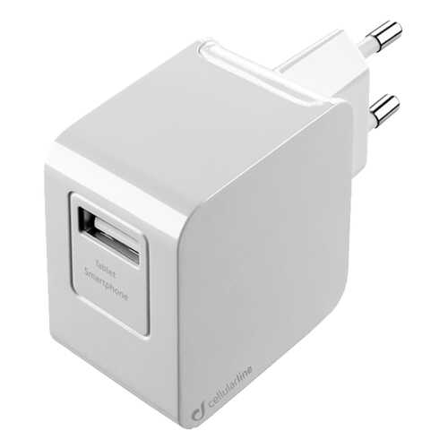 Сетевое зарядное устройство Cellular Line 1 USB 2A White в Теле2