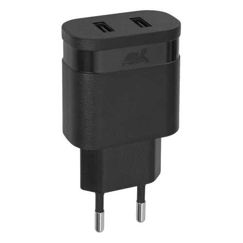 Сетевое зарядное устройство RivaCase 2 USB 2,4A Black в Теле2