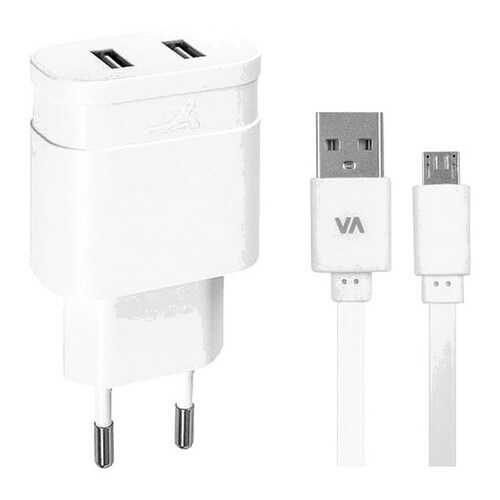 Сетевое зарядное устройство RivaCase Rivapower 2 USB 3,4A White в Теле2