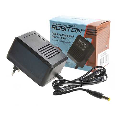 Сетевое зарядное устройство Robiton AB9-800S 9V-0,8А 5,5х2,1/12(-) в Теле2