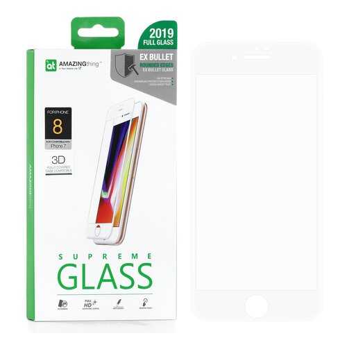 Защитное стекло AMAZINGthing SupremeGlass Extra Hard 3D White 0.3mm для Apple iPhone 7 в Теле2