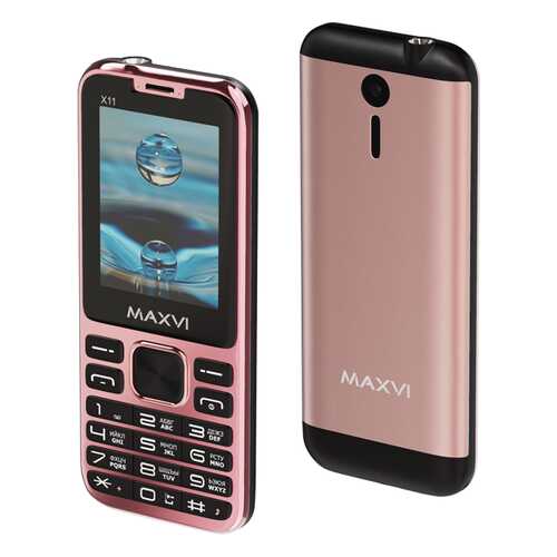 Мобильный телефон Maxvi X11 Rose Gold в Теле2