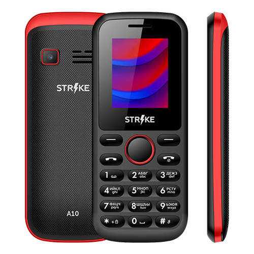 Мобильный телефон STRIKE A10 Black/Red в Теле2