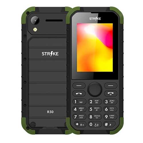 Мобильный телефон STRIKE R30 Black/Green в Теле2