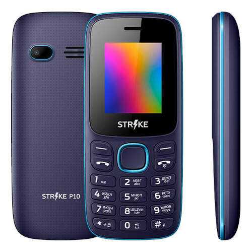 Мобильный телефон STRIKEP10 Black/Blue в Теле2