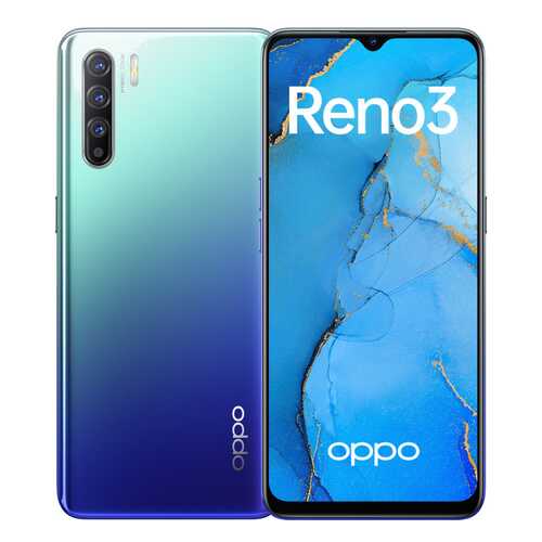 Смартфон Oppo Reno3 Auroral Blue (CPH2043) в Теле2